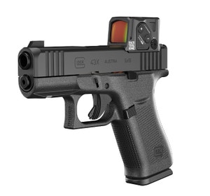 GLOCK Blue Label G43X MOS8 Optic Ready 9mm Pistol with Aimpoint COA  2x 15rd Mags
